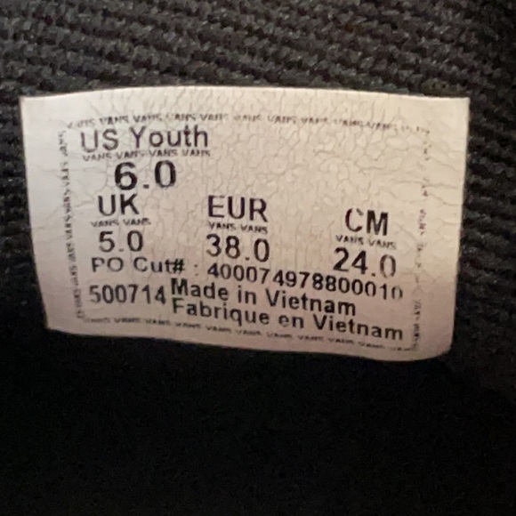 VANS SK8-LOW YOUTH SNEAKERS WITH FLAMES AND CHECKERBOARD - Picture 11 of 11